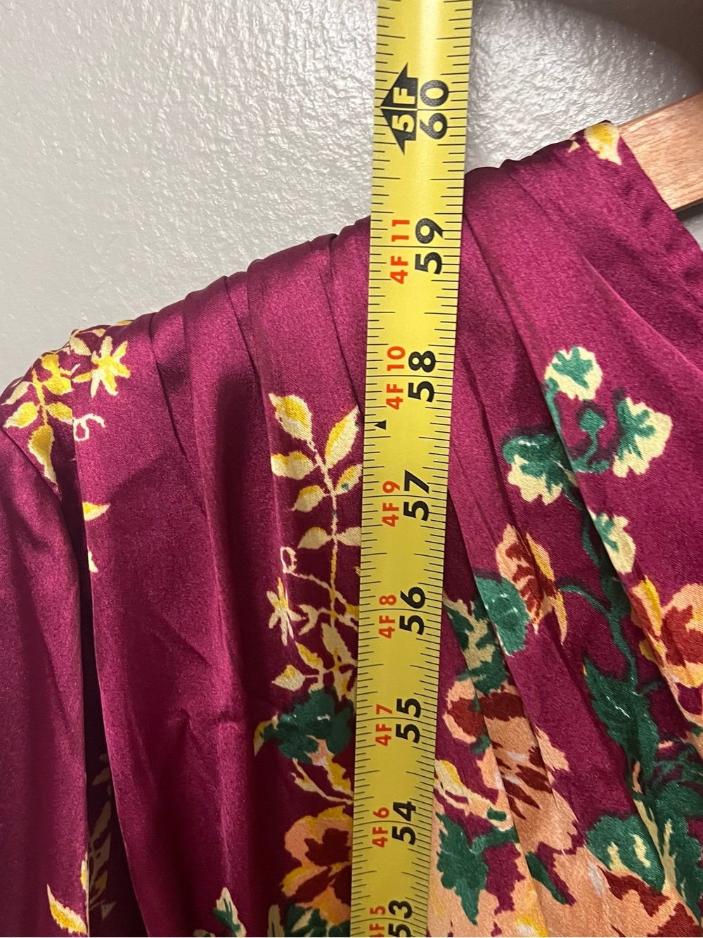NWOT ASOS DESIGN Petite High Neck Bias Cut Maxi Satin Dress Floral Print 12 - Picture 10 of 13